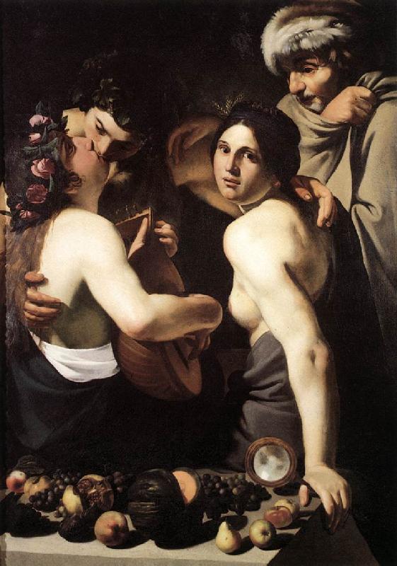 MANFREDI, Bartolomeo Allegory of the Four Seasons SG France oil painting art